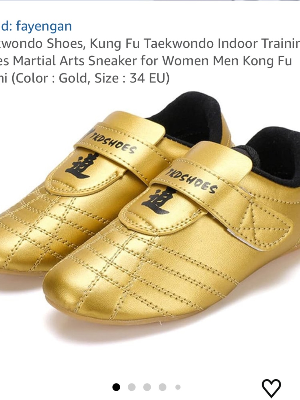 Taekwondo Shoes Kung Fu Indoor Training Shoes Martial Arts Sneaker Gold